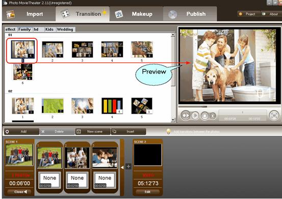 slideshow transition